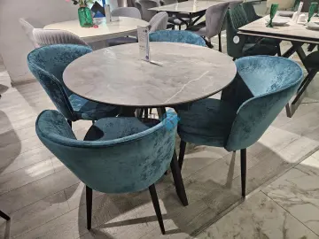 Стол SKC90 Серый мрамор (керамогранит матовый)