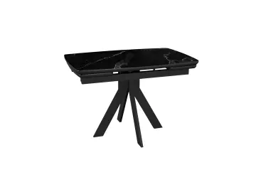 Стол DKU120 Черный мрамор (керамогранит матовый)