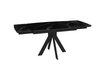 Стол DKU120 Черный мрамор (керамогранит матовый)