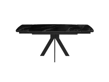 Стол DKU120 Черный мрамор (керамогранит матовый)