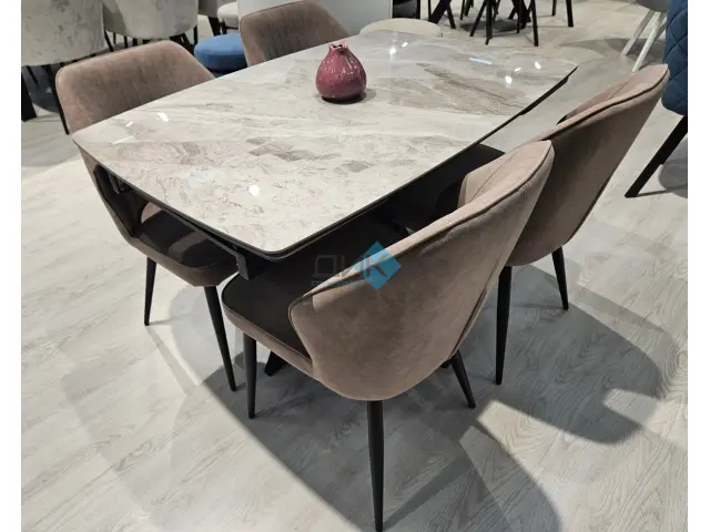 Стол DKU120 Italian Grey (керамогранит глянцевый) 5