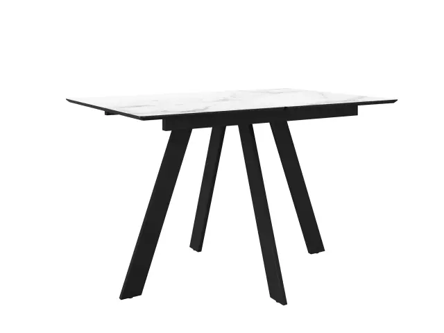 Стол DKD120 мрамор белый (керамогранит матовый) 1