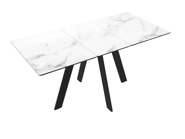 Стол DKD120 мрамор белый (керамогранит матовый) 5