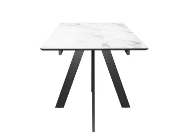 Стол DKD120 мрамор белый (керамогранит матовый)