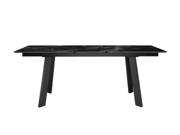 Стол DKH160 мрамор черный (керамогранит матовый)