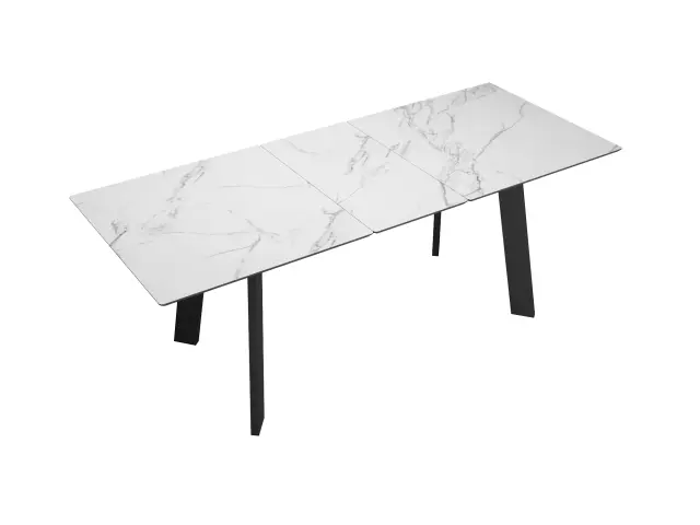 Стол DKH160 мрамор белый (керамогранит матовый) 5