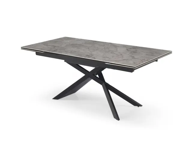 Стол KZ180 мрамор серый С35 (керамогранит глянец) 1