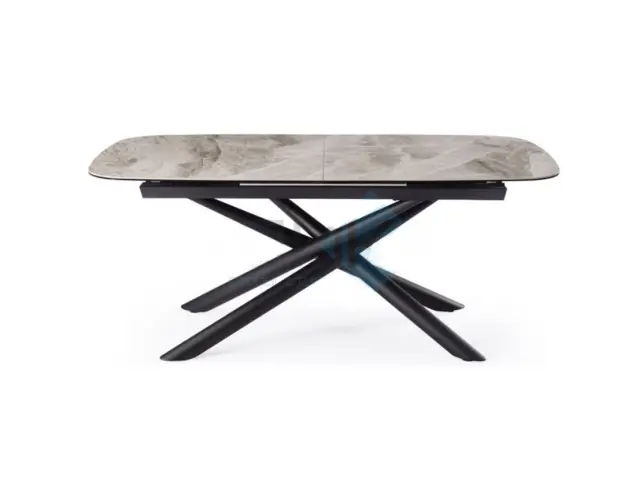 Стол KE180 серый мрамор С21 (керамогранит глянец) 1