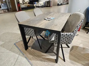 Стол DKT130 OAKWOOD HONEY (керамогранит матовый под дерево)