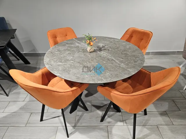 Стол SKC120 Tundra Gris (керамогранит суперглянец) 2