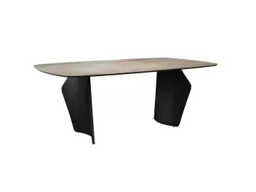 Стол KU180 мрамор SH1683 (керамогранит матовый)