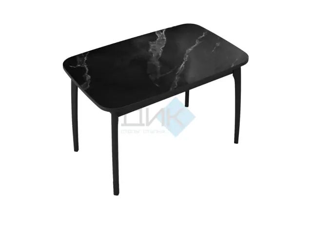 Стол MK40 Черный мрамор (керамогранит матовый) 2