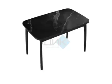 Стол MK40 Черный мрамор (керамогранит матовый)