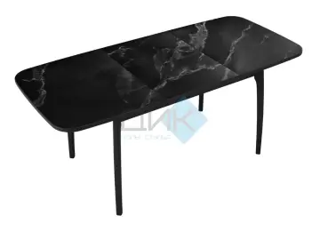 Стол MK40 Черный мрамор (керамогранит матовый)