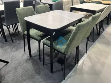 Стол MK40 Серый мрамор (керамогранит матовый)