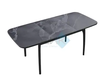 Стол MK40 Серый мрамор (керамогранит матовый)