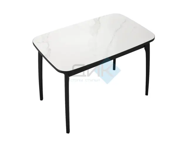 Стол MK40 Белый мрамор (керамогранит матовый) 2
