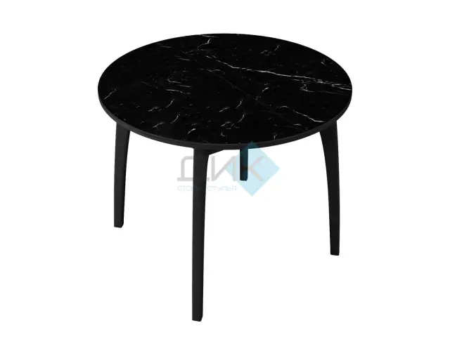 Стол MK46 Черный мрамор(керамогранит матовый) 2