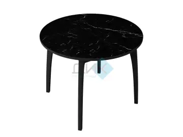 Стол MK46 Черный мрамор(керамогранит матовый)