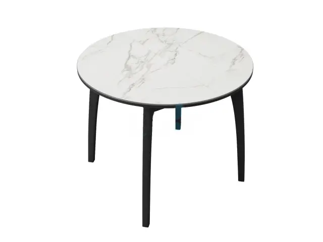 Стол MK46 Белый мрамор (керамогранит матовый) 2