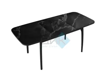 Стол MK15 Черный мрамор (керамогранит)