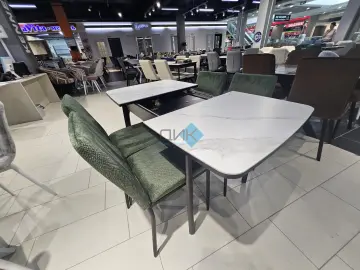 Стол MK15 Белый мрамор (керамогранит)