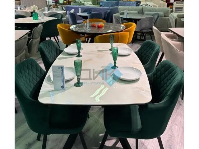 Стол BK140 Ostra Bianco (Керамогранит глянец) 2