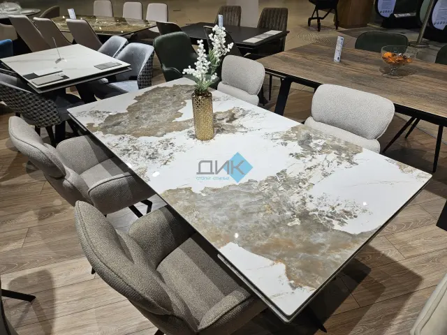 Стол DKS140 PANDORA (керамогранит глянец) 2