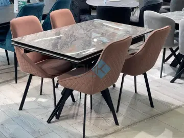 Стол DKS140 Venetian Brown Light (керамигранит глянец)