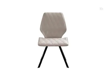 Мягкий стул 243 поворотный, микровелюр B03 beige, ножки черные