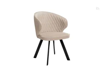 Стул кухонный 249 Поворотный, Микровелюр B03 Beige / опоры черные