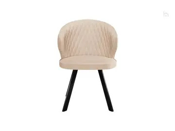 Стул кухонный 249 Поворотный, Микровелюр B03 Beige / опоры черные
