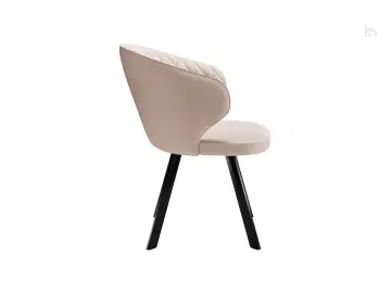 Стул кухонный 249 Поворотный, Микровелюр B03 Beige / опоры черные