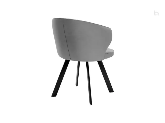 Стул кухонный 249 Поворотный, Микровелюр B22 Grey / опоры черные 5