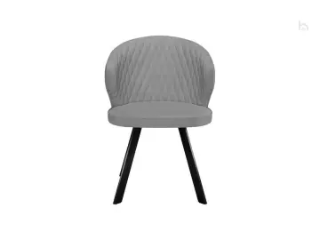 Стул кухонный 249 Поворотный, Микровелюр B22 Grey / опоры черные