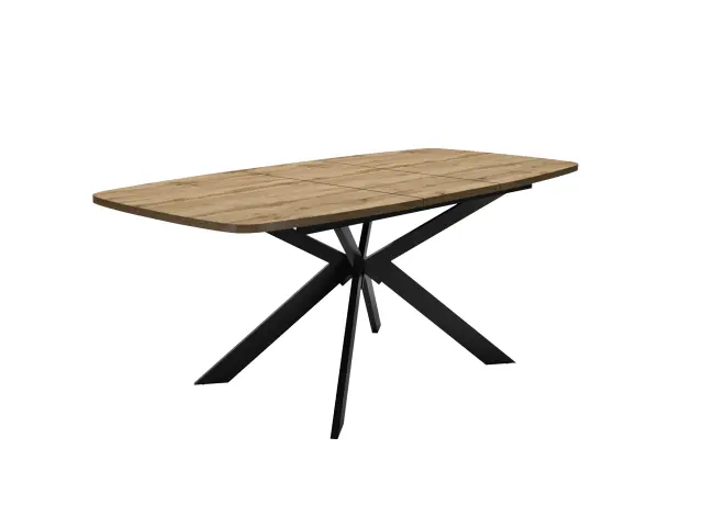 Стол DikLine B140 Дуб Галифакс (ЛДСП EGGER)/опоры черные 12