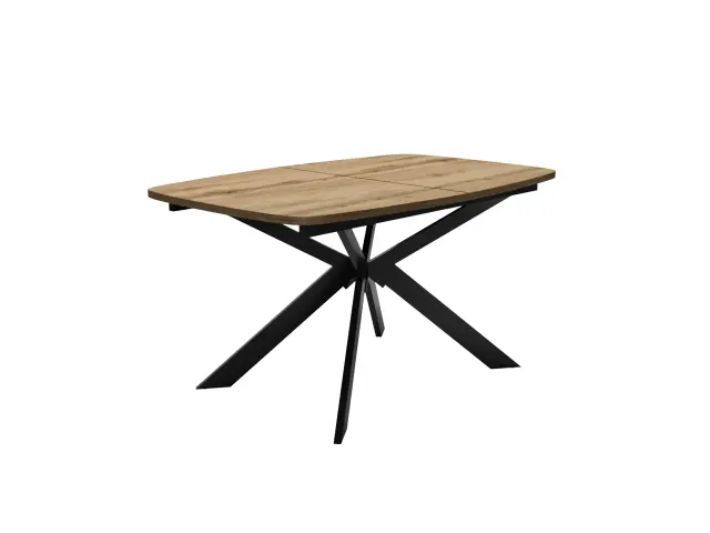 Стол DikLine B140 Дуб Галифакс (ЛДСП EGGER)/опоры черные