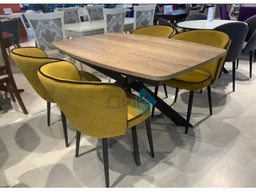 Стол DikLine B140 Дуб Галифакс (ЛДСП EGGER)/опоры черные