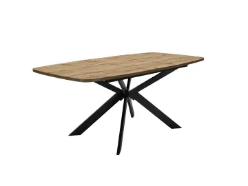 Стол DikLine B140 Дуб Галифакс (ЛДСП EGGER)/опоры черные