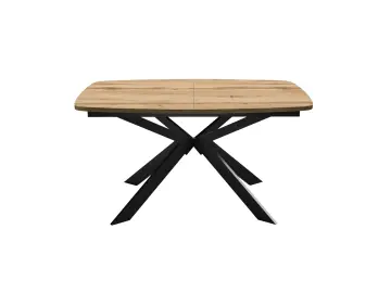 Стол DikLine B140 Дуб Галифакс (ЛДСП EGGER)/опоры черные