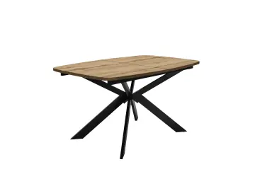 Стол DikLine B140 Дуб Галифакс (ЛДСП EGGER)/опоры черные
