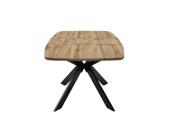 Стол DikLine B140 Дуб Галифакс (ЛДСП EGGER)/опоры черные