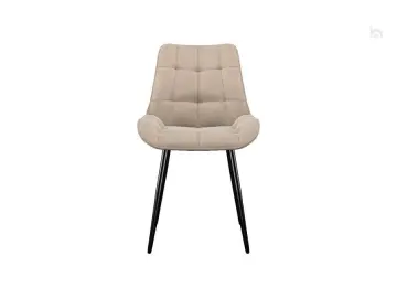 Стул кухонный 206М, микровелюр B3 beige, ножки черные