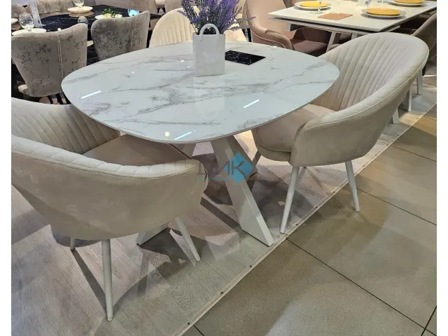 Стул 440 C103 крем/белые 3