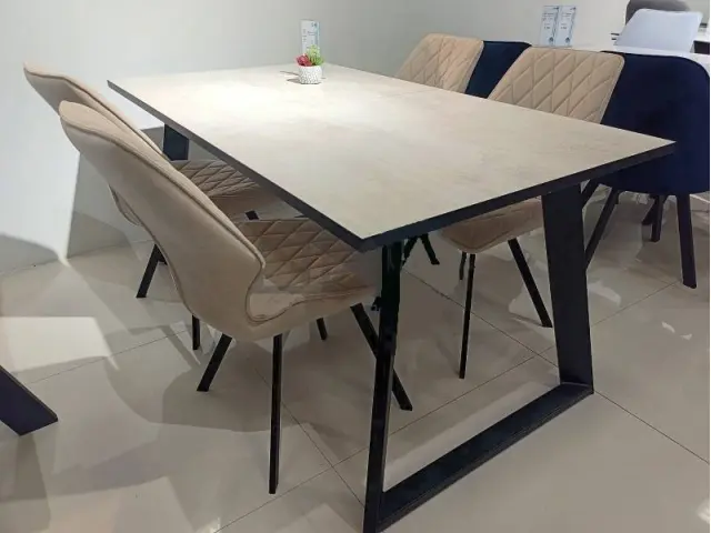 ZL140 Хромикс белый стол раздвижной 3