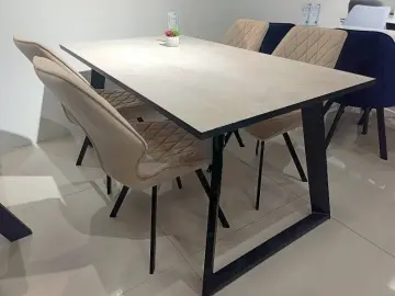 ZL140 Хромикс белый стол раздвижной