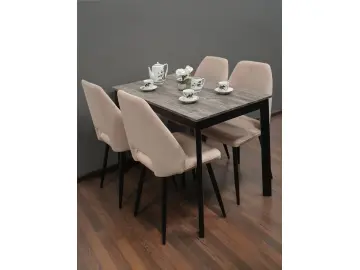 L110 Сосна Пасадена/черные стол раздвижной