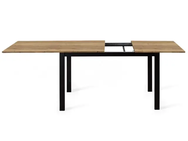 L110 Дуб Галифакс/черные стол раздвижной 3