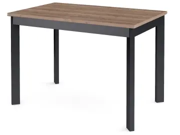 L110 Дуб Галифакс/черные стол раздвижной