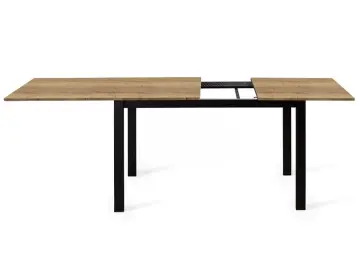 L110 Дуб Галифакс/черные стол раздвижной